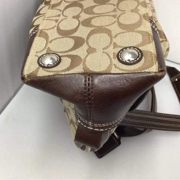 Coach satchel shoulder bag handbag cloth - Picture 5 of 9